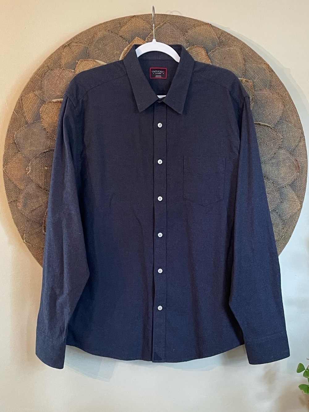 UNTUCKit Navy Button Down Shirt
